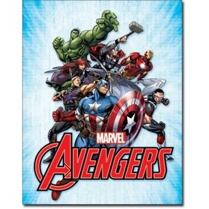 Marvel Avengers Tin Sign "Avengers Assemble"